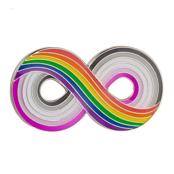Asexual LGBTQ Infinite Pride Pin