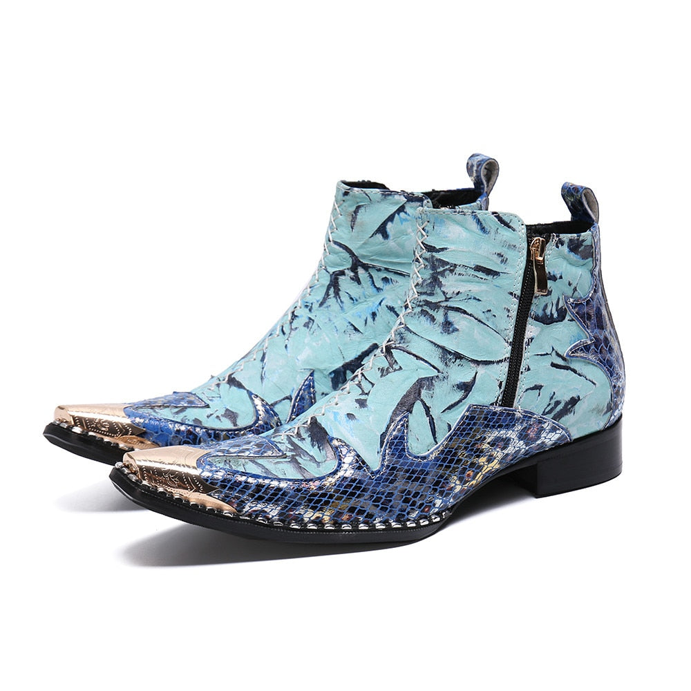 Midnight Mirage Ankle Boots