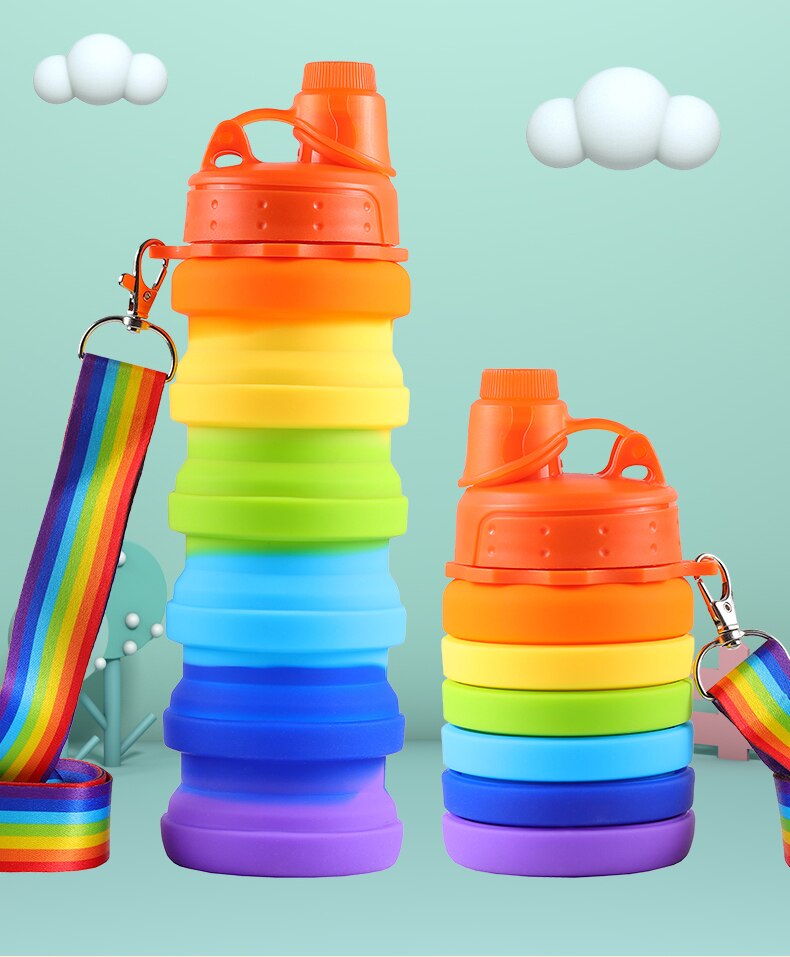 Kids Water Bottles Rainbow - 500ml Children Water Indonesia