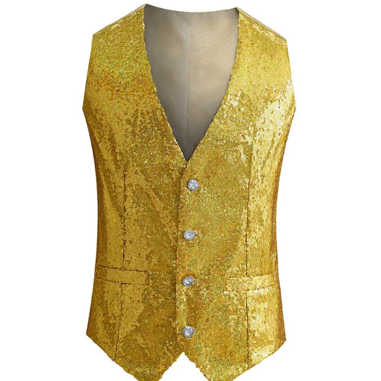 Sequin V Neck Pride Vest