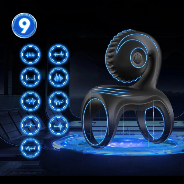 SpiralSnail Multi-Wearable Couples Vibrating Ring