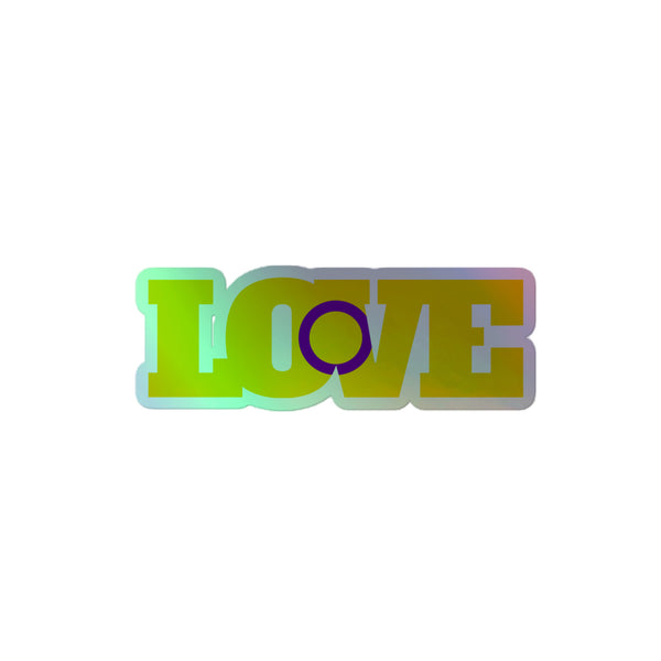 Intersex Love Holographic Stickers