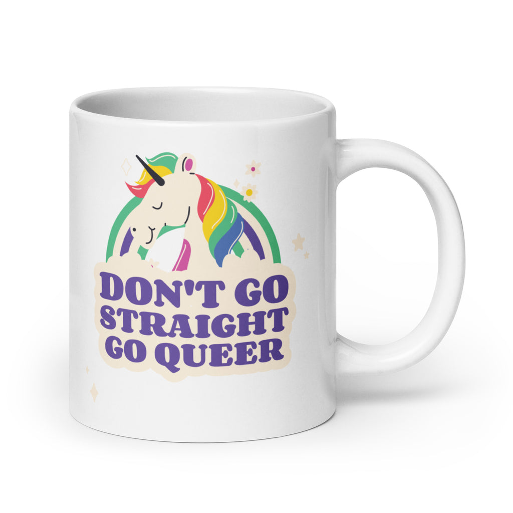 Don't Go Straight Go Queer Mug