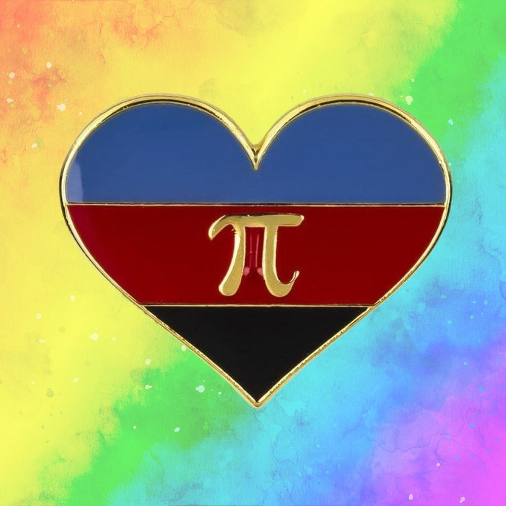  Polyamorous Pride Heart Enamel Pin by Queer In The World sold by Queer In The World: The Shop - LGBT Merch Fashion