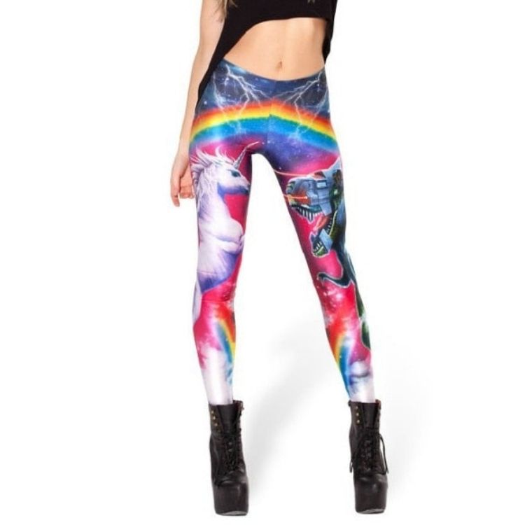  Queer Unicorn Pride Leggings by Queer In The World sold by Queer In The World: The Shop - LGBT Merch Fashion