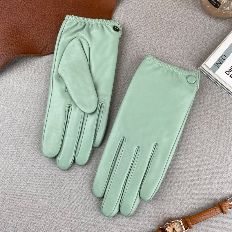PS of Sweden Leather Riding Gloves - Coffee