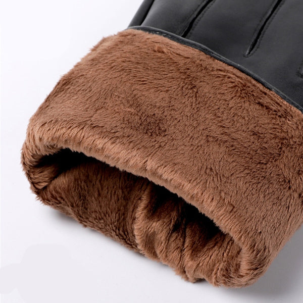 Men's Leather Gloves With Wool Lining