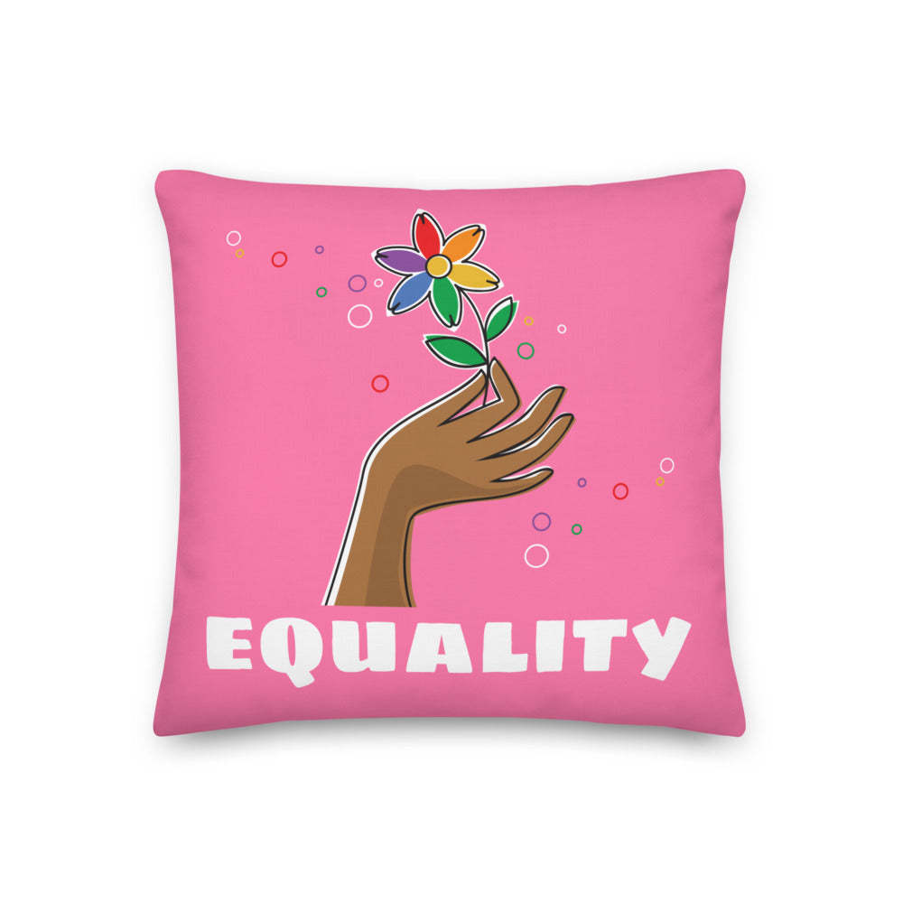 Equality Premium Pillow by Queer In The World Originals sold by Queer In The World: The Shop - LGBT Merch Fashion