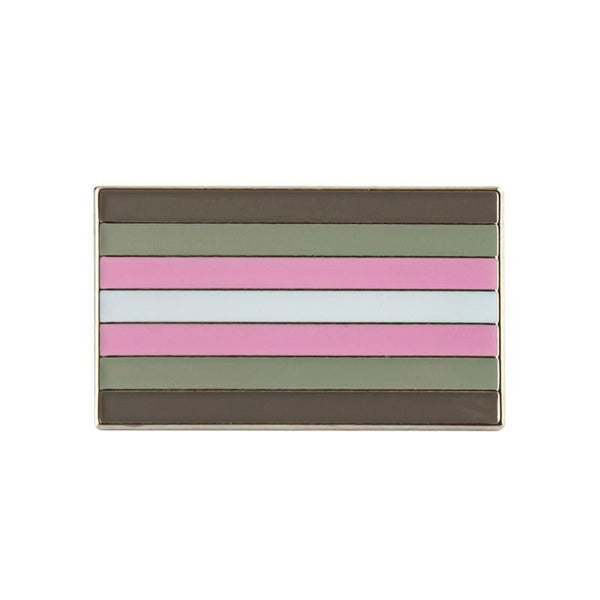  Demigirl Flag Enamel Pin by Queer In The World sold by Queer In The World: The Shop - LGBT Merch Fashion