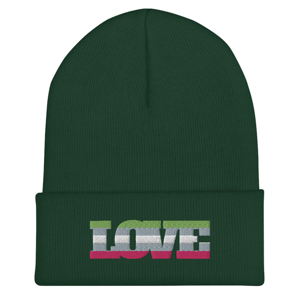 Spruce Abrosexual Pride Cuffed Beanie by Queer In The World Originals sold by Queer In The World: The Shop - LGBT Merch Fashion