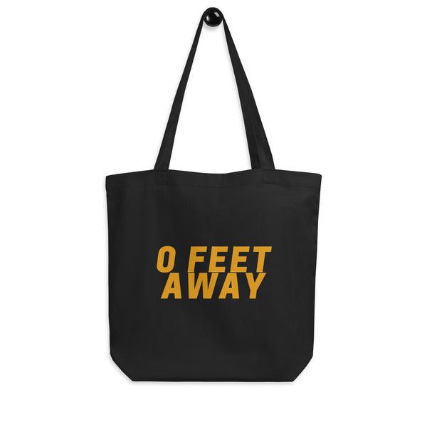 Black Zero Feet Away Grindr Eco Tote Bag by Queer In The World Originals sold by Queer In The World: The Shop - LGBT Merch Fashion