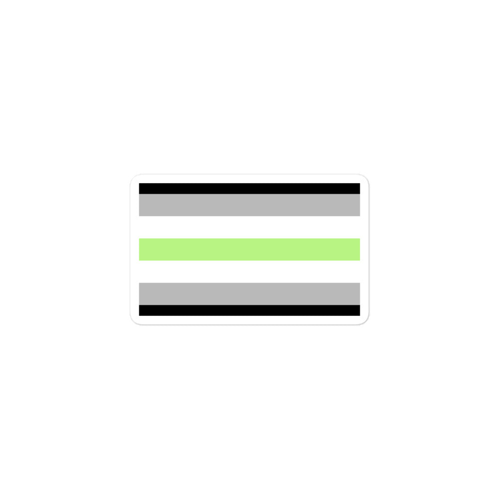 Agender Flag Bubble-Free Stickers picture