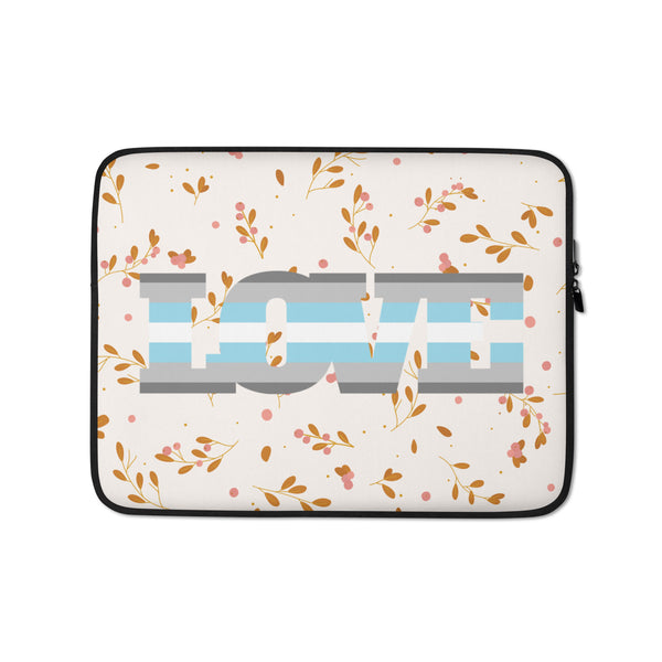  Demiboy Love Laptop Sleeve by Queer In The World Originals sold by Queer In The World: The Shop - LGBT Merch Fashion