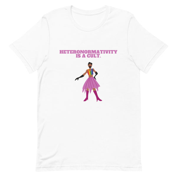 White Heteronormativity Is A Cult T-Shirt by Queer In The World Originals sold by Queer In The World: The Shop - LGBT Merch Fashion