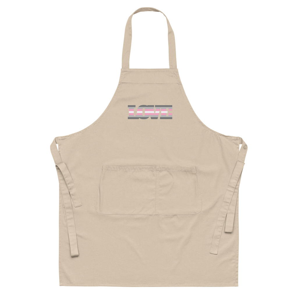  Demigirl Love Organic Cotton Apron by Queer In The World Originals sold by Queer In The World: The Shop - LGBT Merch Fashion