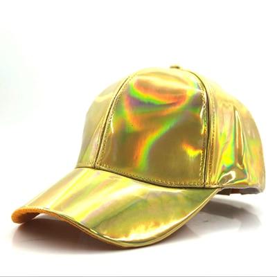 Shiny Rainbow Reflective Hat, Gold