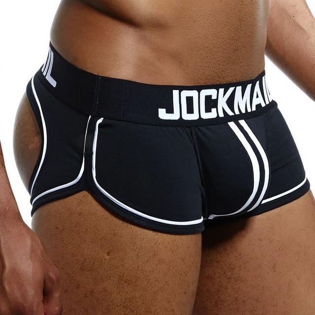 JOCKMAIL Hot Bottomless Mens Backless Underwear Men Underwear Briefs Men  Underwear (M, Black) : : Clothing, Shoes & Accessories