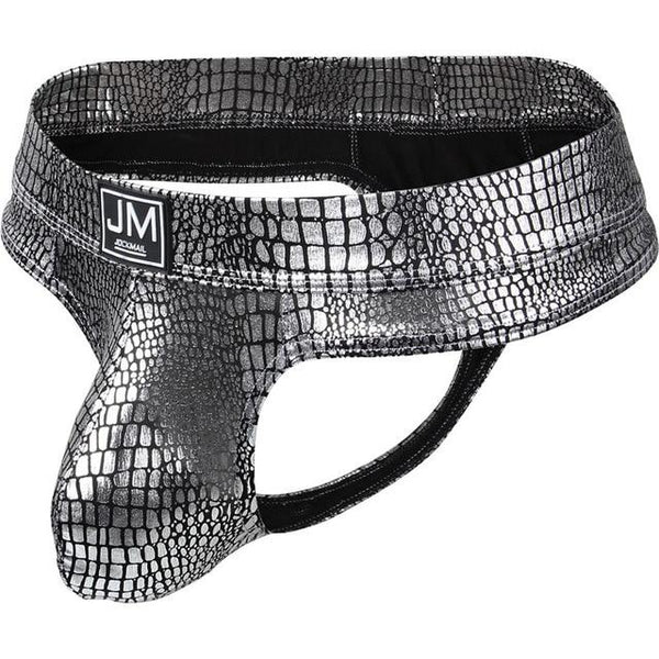 Silver Jockmail Snakeskin Thong by Queer In The World sold by Queer In The World: The Shop - LGBT Merch Fashion
