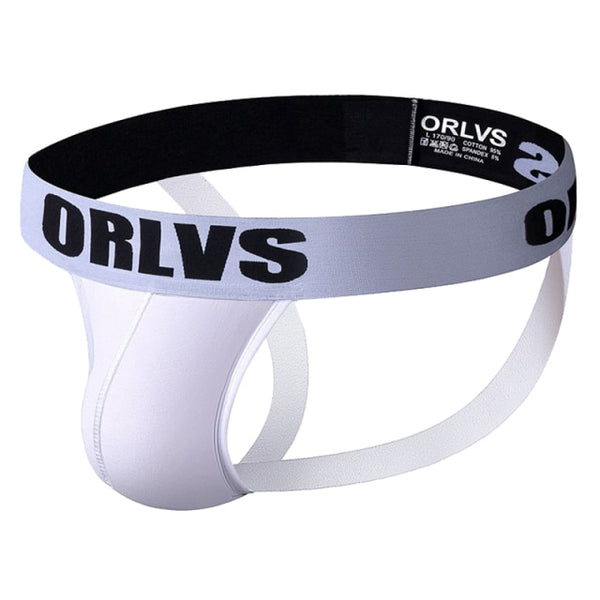 White ORLVS Male Jockstrap by Queer In The World sold by Queer In The World: The Shop - LGBT Merch Fashion