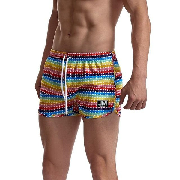  Jockmail Dots Of Colour Board Shorts by Queer In The World sold by Queer In The World: The Shop - LGBT Merch Fashion