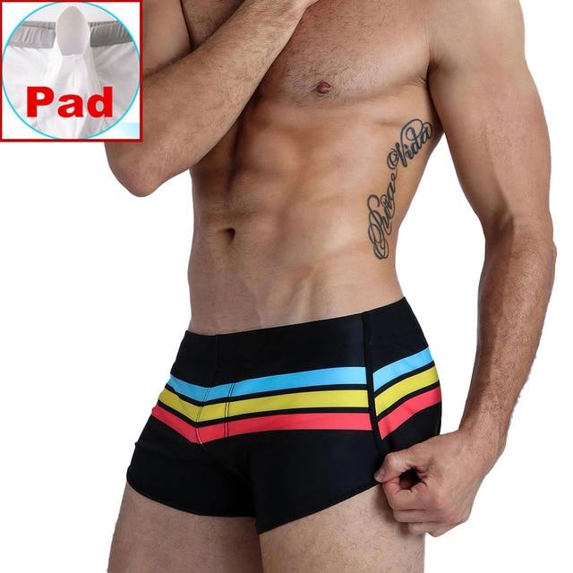 Pride Stripe Swim Trunks – Queer In The World: The Shop