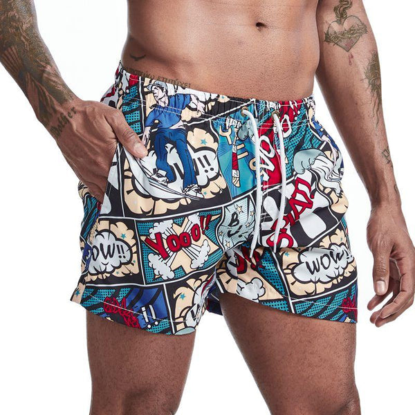  Jockmail Comic Book Board Shorts by Queer In The World sold by Queer In The World: The Shop - LGBT Merch Fashion