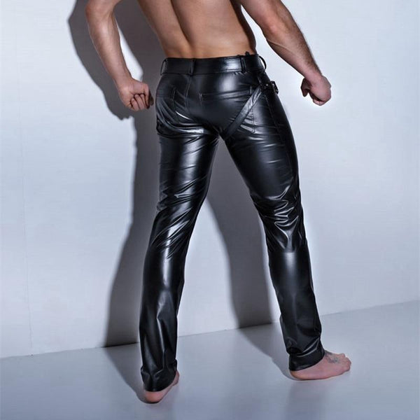 Black Latex Open Crotch Pants by Queer In The World sold by Queer In The World: The Shop - LGBT Merch Fashion