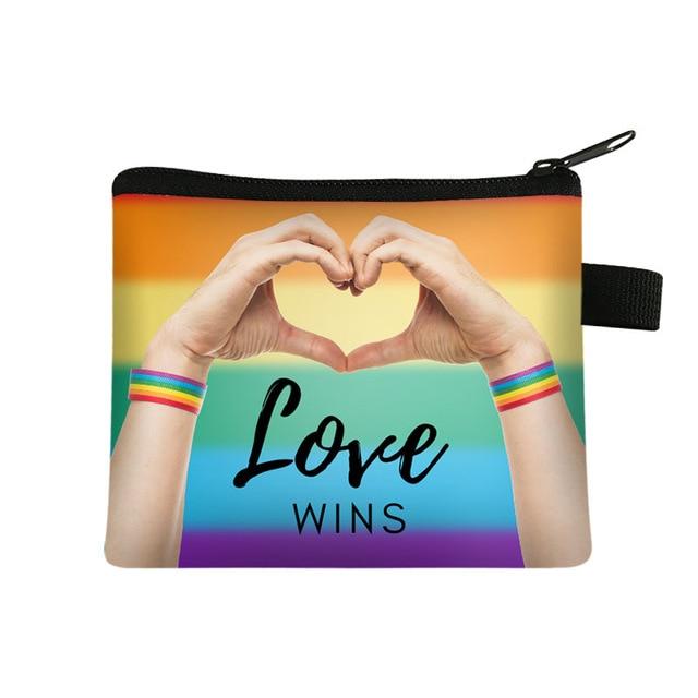  Love Wins. Always. Change Purse / Coin Wallet by Queer In The World sold by Queer In The World: The Shop - LGBT Merch Fashion