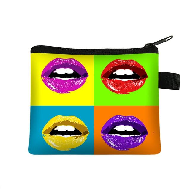  Pop Art Lips Change Purse / Coin Wallet by Queer In The World sold by Queer In The World: The Shop - LGBT Merch Fashion