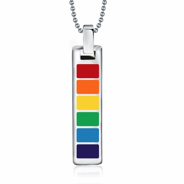  LGBTQ Gay Traffic Light Necklace by Queer In The World sold by Queer In The World: The Shop - LGBT Merch Fashion