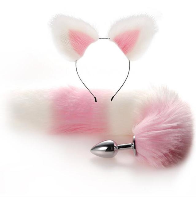 Tail Butt Plug / Fox Tail Butt Plug / Rainbow Tail Butt Plug / Furry Tail  Butt Plug / Tail Buttplug / Many Colors Available / MATURE 