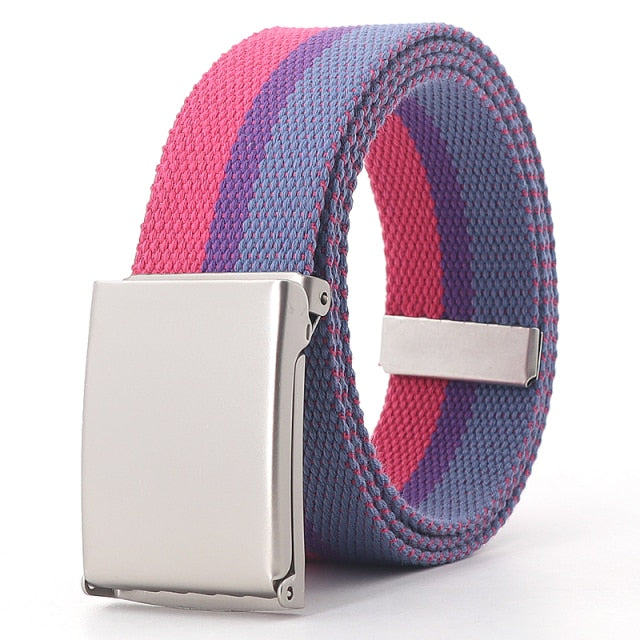  Bisexual Pride Flag Canvas Belt by Queer In The World sold by Queer In The World: The Shop - LGBT Merch Fashion