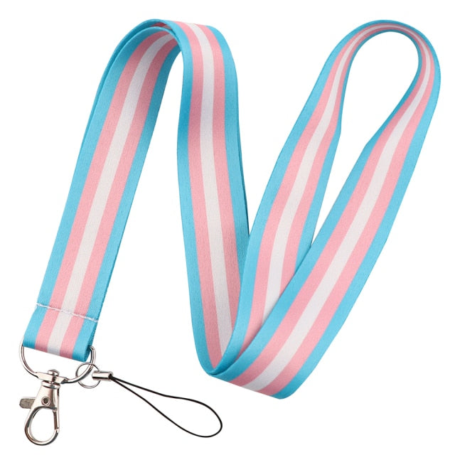  Trans Pride Lanyard by Queer In The World sold by Queer In The World: The Shop - LGBT Merch Fashion