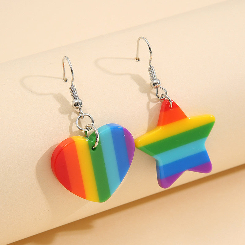  LGBT Rainbow Pride Earrings by Queer In The World sold by Queer In The World: The Shop - LGBT Merch Fashion