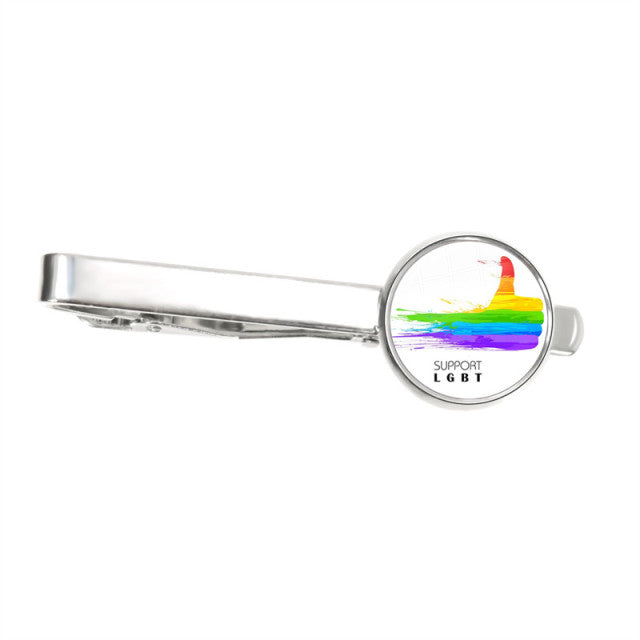 Support LGBT Ally Tie Clip by Out Of Stock sold by Queer In The World: The Shop - LGBT Merch Fashion