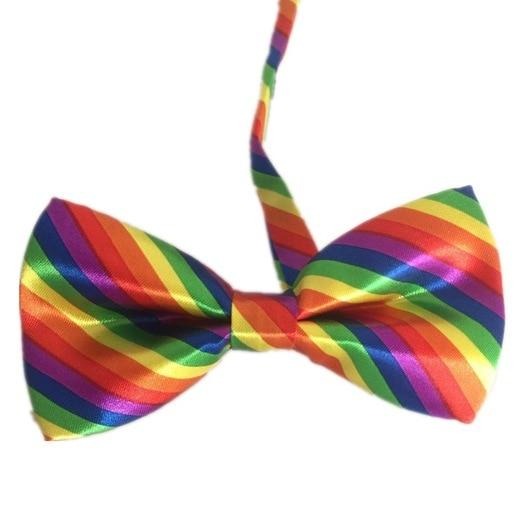  Colourful Rainbow Bowtie by Queer In The World sold by Queer In The World: The Shop - LGBT Merch Fashion