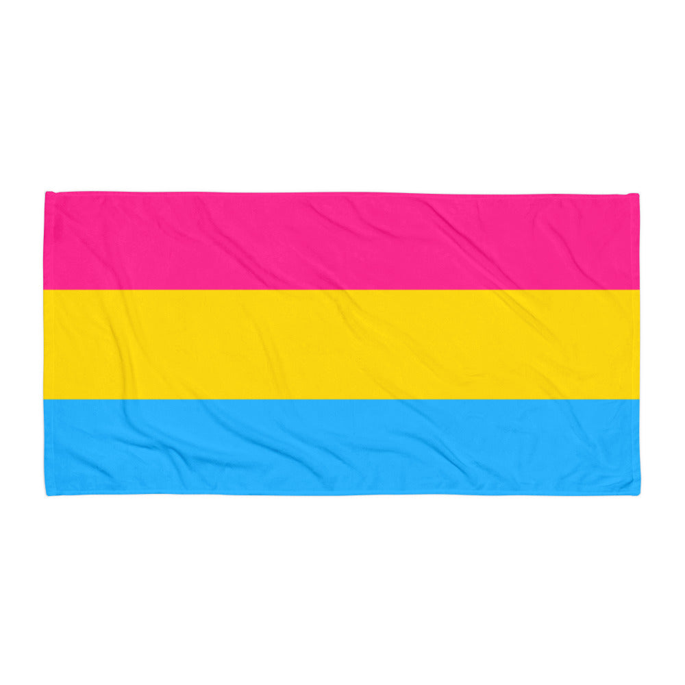  Pansexual Pride Flag Towel by Queer In The World Originals sold by Queer In The World: The Shop - LGBT Merch Fashion