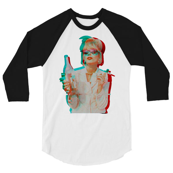 undefined Patsy Stone Absolutely Fabulous 3/4 Sleeve Raglan Shirt by Queer In The World Originals sold by Queer In The World: The Shop - LGBT Merch Fashion