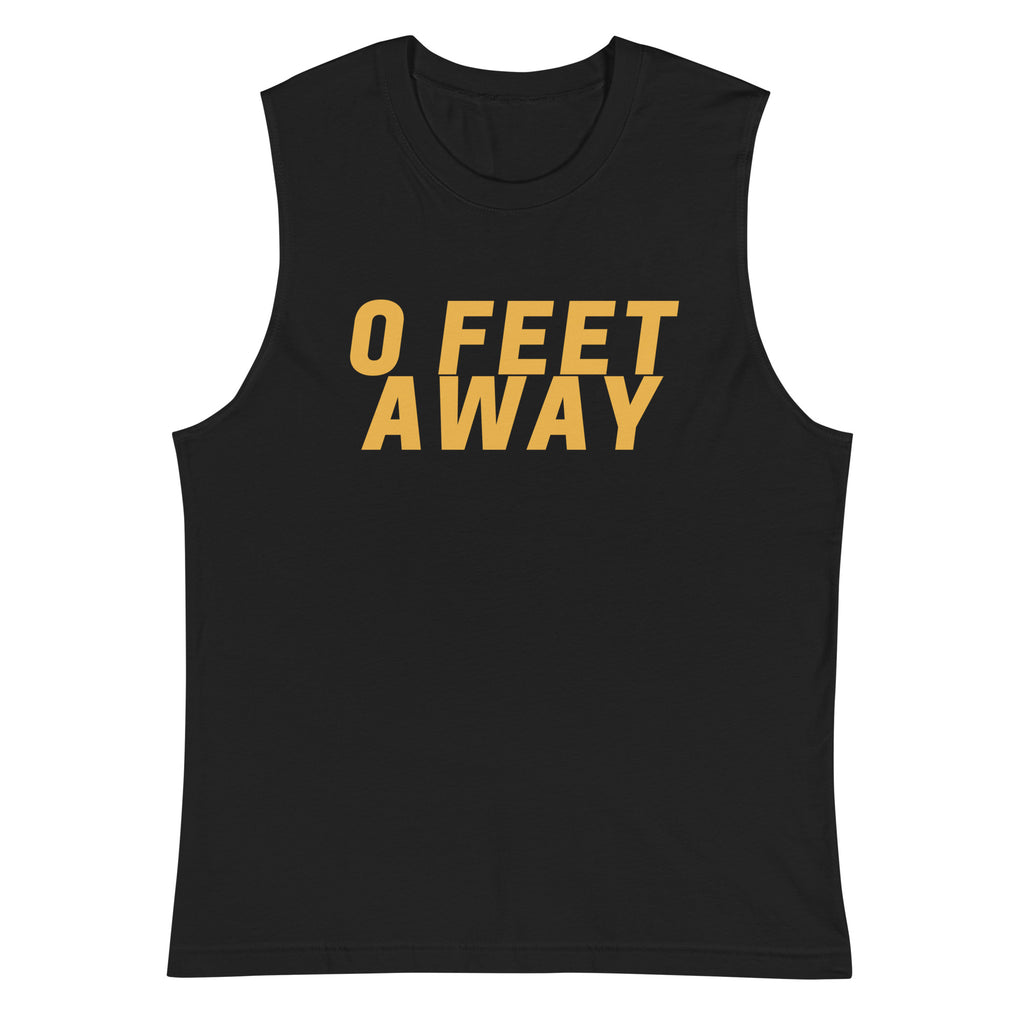 Black Zero Feet Away Grindr Muscle Shirt by Queer In The World Originals sold by Queer In The World: The Shop - LGBT Merch Fashion
