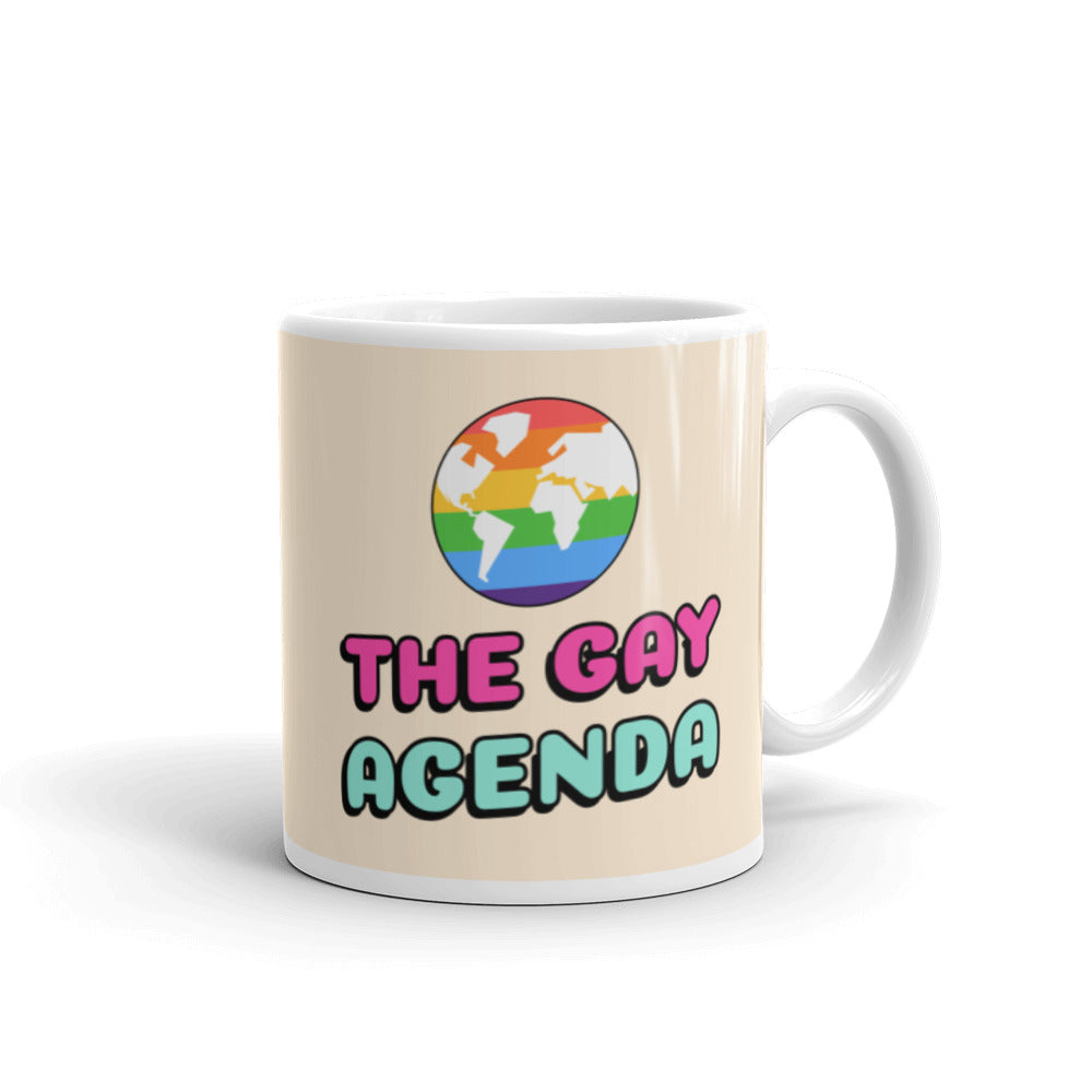  The Gay Agenda Mug by Queer In The World Originals sold by Queer In The World: The Shop - LGBT Merch Fashion