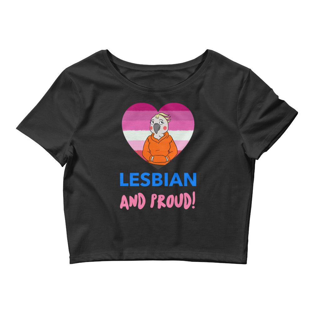 Proud AF Lesbian Pride Crop Top Jersey