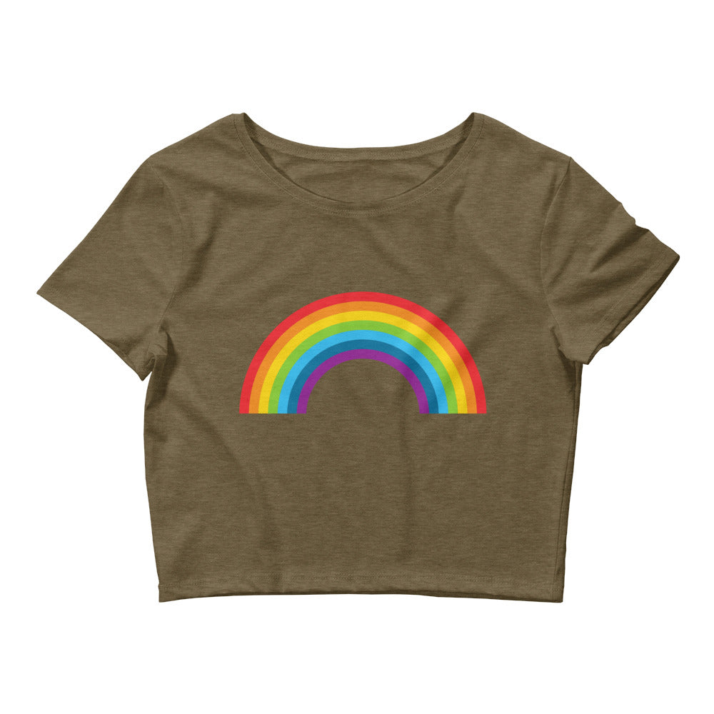 Tie-die Rainbow Crop-Top for Women and Girls