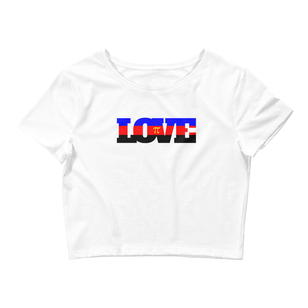 White Polyamory Love Crop Top by Queer In The World Originals sold by Queer In The World: The Shop - LGBT Merch Fashion
