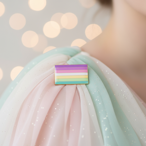 Genderfae Pride Flag Enamel Pin