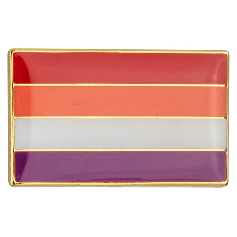  Lesbian Pride Flag Enamel Pin by Queer In The World sold by Queer In The World: The Shop - LGBT Merch Fashion