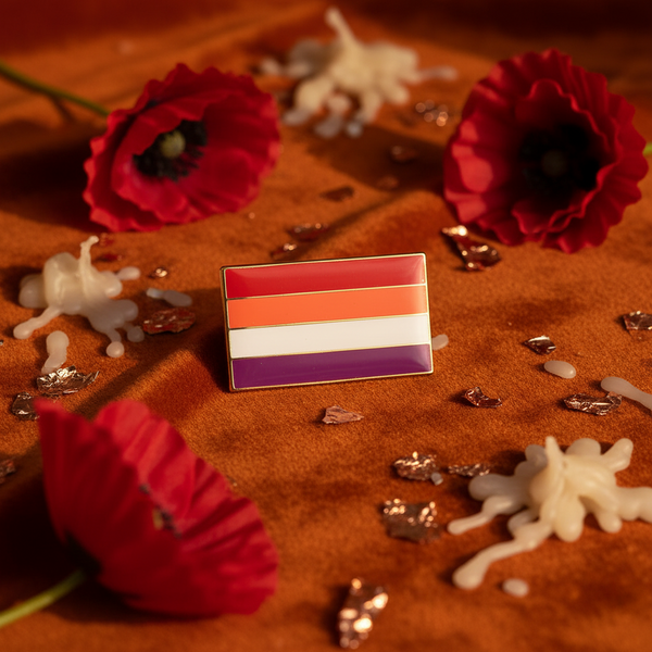 Lesbian Pride Flag Enamel Pin