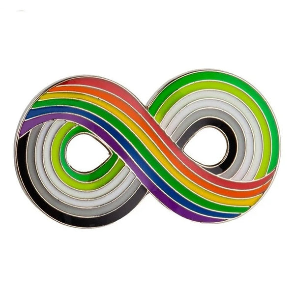 Aromantic LGBTQ Infinite Pride Pin