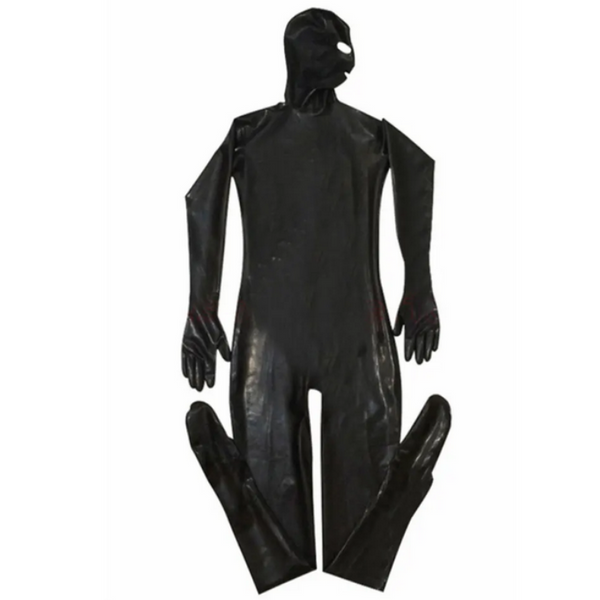 Black Patent Cosplay Bodysuit