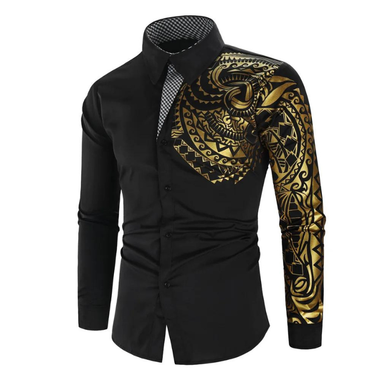 Bronzing Totem Long Sleeve Shirt