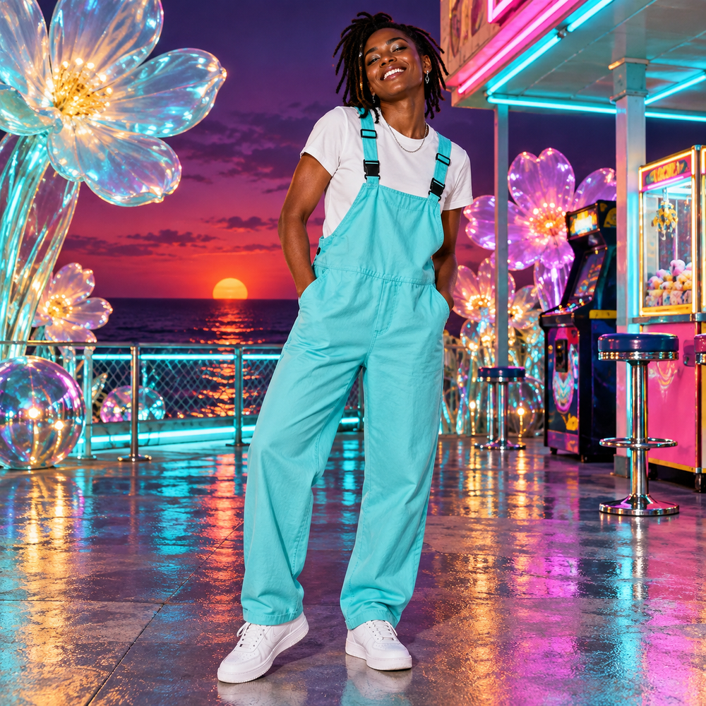 Candy Colour Riot Adjustable Overalls